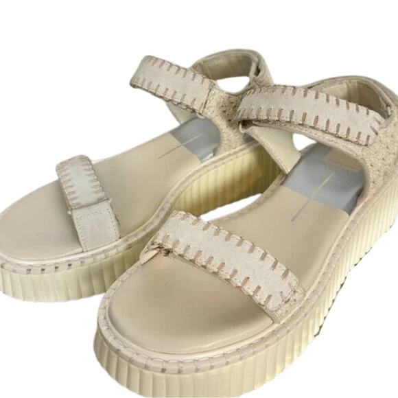 Dolce Vita Debra Sandal in Ivory Suede Pre Loved Size 7.5 - Picture 3 of 5